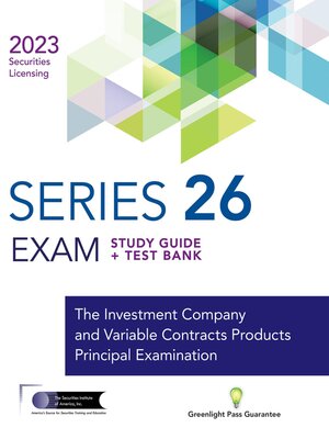cover image of SERIES 26 EXAM STUDY GUIDE 2023+ TEST BANK